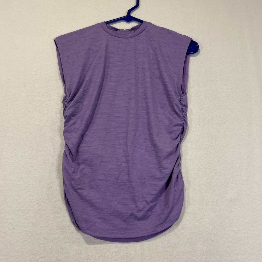 CALIA Golf Turn Sleeveless Crew Shirt Fairy Wren Purple Womens XS WCG11047 NWT